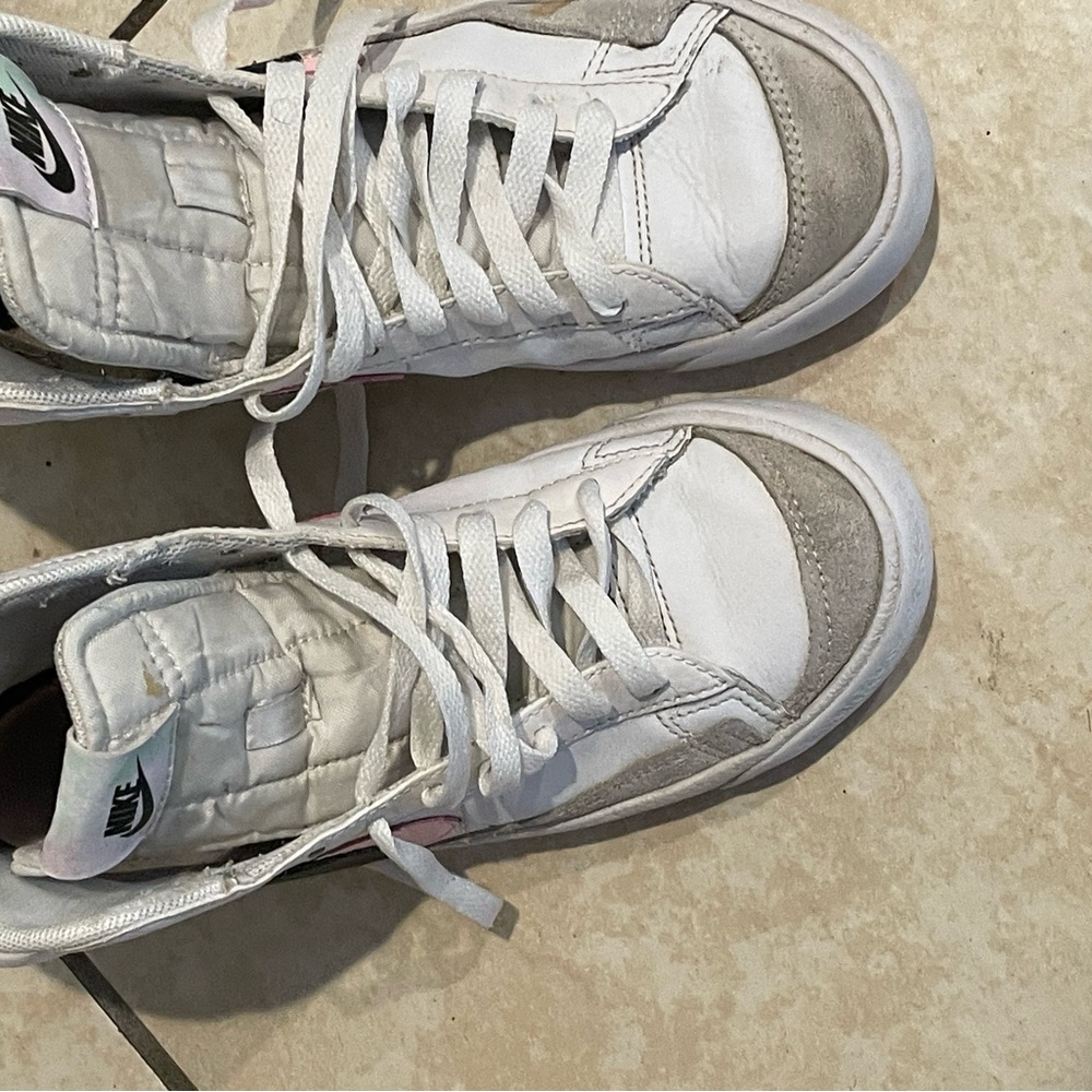 Nike White and Gray High-Tops